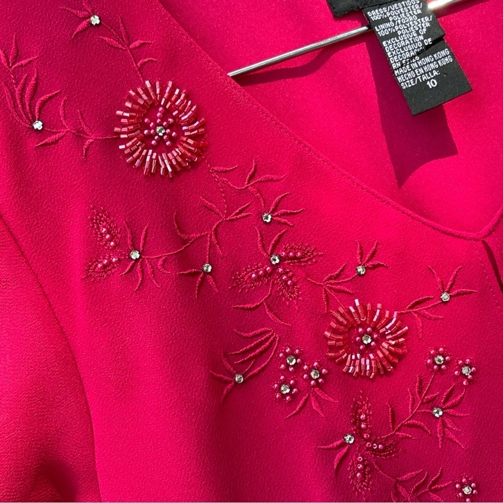 Positive Attitude Vibrant Pink Maxi Dress Size 10 - Picture 7 of 13